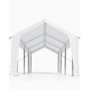 COZONY Heavy Duty Carport Canopy, Waterproof UV Protection Outdoor Storage Shelter for Cars Trucks Boats - 1 of 4