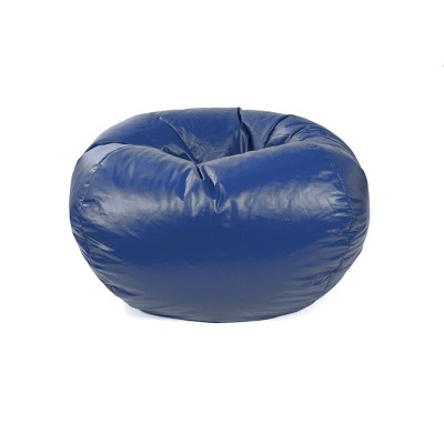 Medium Vinyl Bean Bag Chair Blue - Gold Medal