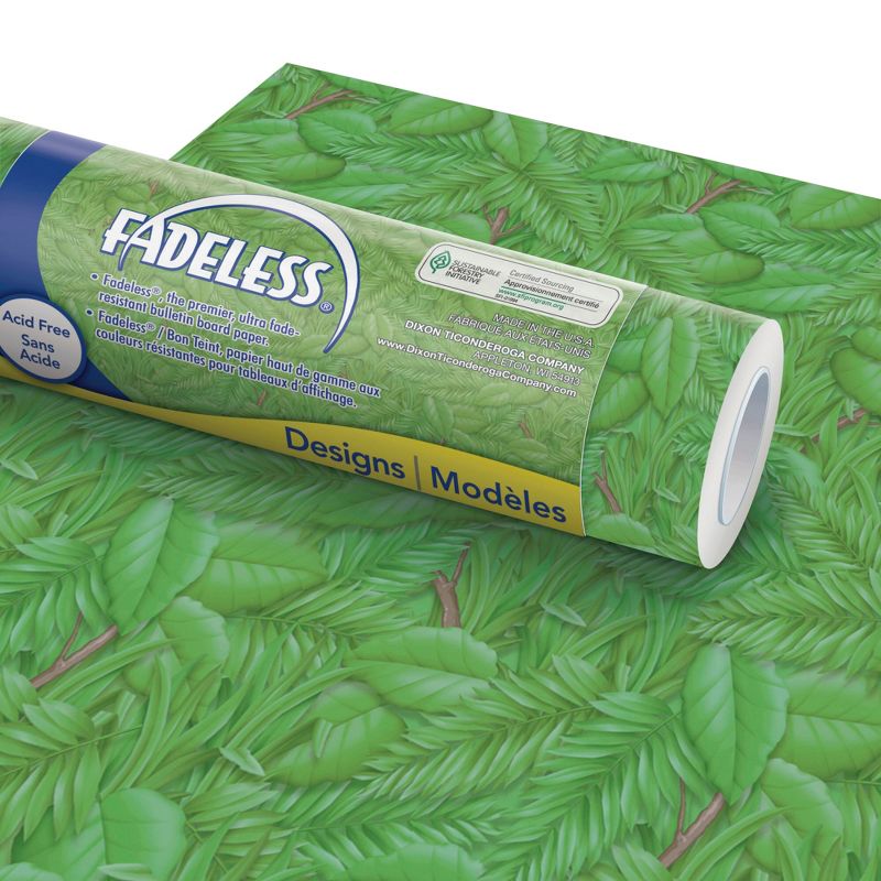 Fadeless Designs Paper Roll, Tropical Foliage, 48 Inches x 12 Feet, 1 of 4