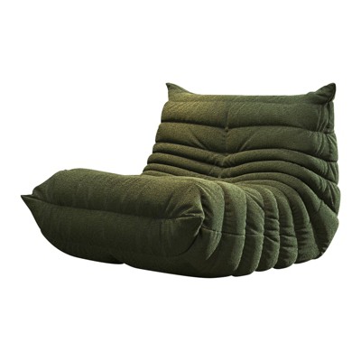 SYFERLORY Soft Beanbag Chair - Memory Foam Floor Sofa for Living Room, Bedroom or Office - Single Seat Lounger with Removable Cover