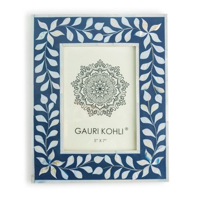 Jodhpur Mother of Pearl Picture Frame, Blue