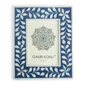 Jodhpur Mother of Pearl Picture Frame, Blue - 1 of 4