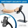 Mount-It! Anti-Theft Tablet Kiosk Countertop Stand | Universal Fit Retail Tablet Stand Compatible with 7.9" to 11" iPad and Samsung Tablets - 4 of 4