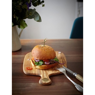 Berard Olivewood Rectangular Cutting Board with Handle