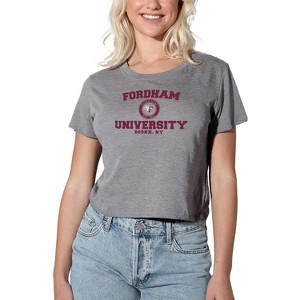 Women's Fordham University Circle Logo Crop Top T-Shirt - 1 of 4