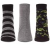 Memoi Women's 3 Pair Pack Turtles Bamboo Blend Low-Cut Socks Black One Size - 2 of 3