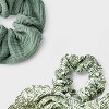 Crinkle Hair Twisters with Tails Set 2pc - Universal Thread™ Green - 2 of 2