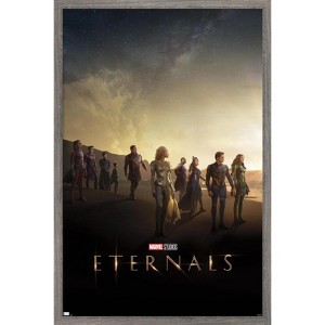 Trends International Marvel Eternals - Group Key Art Framed Wall Poster Prints - 1 of 4