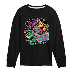 Boys' - Disney - Mickey Collage Long Sleeve Graphic T-Shirt - 1 of 4