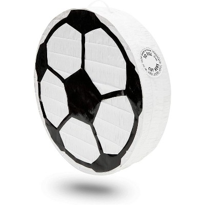 Soccer Ball Pinata for Kids Sports Theme Birthday Party Supplies and Decorations, Small 12.8 x 3 inches