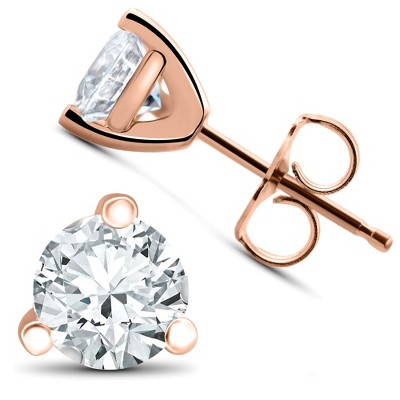 Pompeii3 1/3 ct TDW Diamond 3-Prong Martni Studs