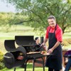 KTMBDW BBQ Charcoal Grill, Outdoor Patio Barbecue Cooker with Offset Smoker, Wheels and Tray for Balcony Picnics, Party and Camping, Black - 3 of 4