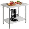 Acekool Stainless Steel Table, NSF Prep Table with Adjustable Undershelf, Heavy Duty Work Table for Kitchen, Restaurant, Home - 2 of 4