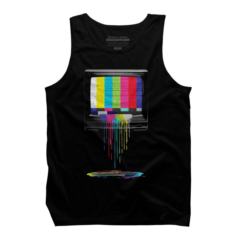Men's Design By Humans Retro TV By clingcling Tank Top, 1 of 5