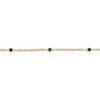 Bella Silver Sterling Silver CZ Evil Eye Tennis Anklet - Gold Plated - Gold - 2 of 3