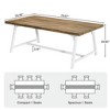 Resenkos Computer Desk, Office Desk, Study Desk,6FT Conference Table, 70.8” Executive Desk Office Computer Meeting Table,Oak & White Gray - 3 of 4