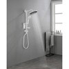 Shower System, with 10" Rain Showerhead, 4-Function Hand Shower, Adjustable Slide Bar and Soap Dish - 4 of 4