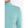 JENNIE LIU Women's 100% Pure Cashmere Long Sleeve Turtleneck Pullover Sweater - 3 of 3