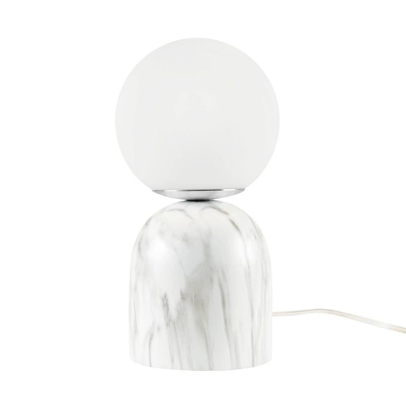 Nelia Frosted Glass Globe Resin Table Lamp White - Ink+Ivy, 5 of 9
