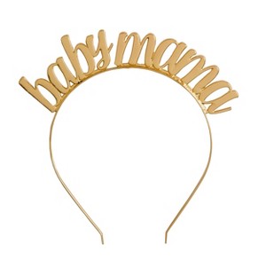 Jollity & Co. - Baby Mama Headband in Gold - Pack of 1 Metal Headband - 1 of 1