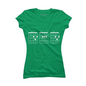 Junior's Design By Humans Rocking Dad Guitar Chords By HoangCathrine T-Shirt - 1 of 2
