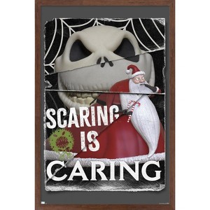 Trends International The Nightmare Before Christmas - Distorted Caring Framed Wall Poster Prints - 1 of 4