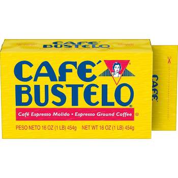 Café Bustelo Espresso Dark Roast Vacuum-Packed Brick - 16oz