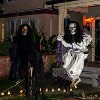 Joyfy 2 Packs 36" Halloween Hanging Swinging Skeleton with Robe for Halloween Decor, Floating Skeleton Prop Party Supplies Outdoor Decoration - 2 of 4
