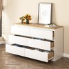 Resenkos Modern Mid Century 6 Drawer Wide Dressers Chests for Bedroom, Chest of Drawer Organizer Grey - 2 of 4