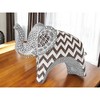 HomeRoots 8" Brown Gray And White Resin Elephant Tabletop Sculpture - 2 of 4