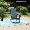 Outdoor Poplar Wood Adirondack Chair - Captiva Designs: Fade-Resistant Patio Accent Furniture, Water-Resistant - 2 of 4