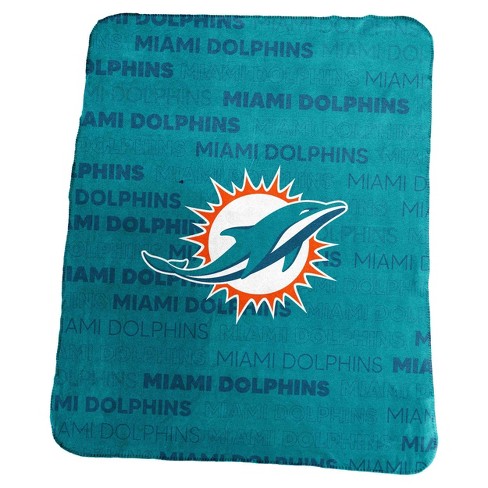 Nfl Miami Dolphins Classic Fleece Throw Blanket : Target