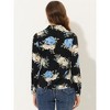 Allegra K Women's Camp Collar Long Sleeve Button Down Blouse - 3 of 4