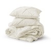 Peace Nest 3 Pieces Pinch Pleat Comforter and Pillowcases Set, Soft Lightweight Fluffy All Season Bedding Set - 2 of 4