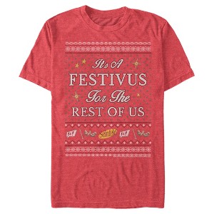 Men's Seinfeld It's A Festivus for the Rest of Us Sweater Print T-Shirt - 1 of 4