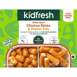 Kidfresh Chicken Sticks and Tots Frozen Meal - 6oz - 1 of 4