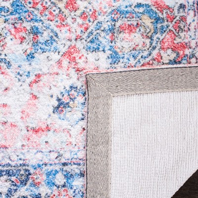 Saffron 3' x 5' Blue and Rust Handmade Wool Cotton Rug