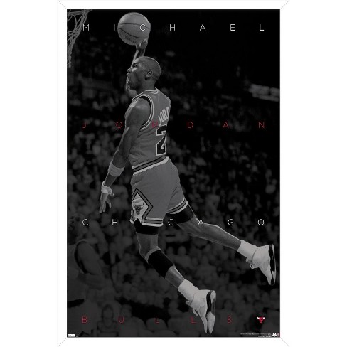 Trends International Michael Jordan - Black and White Framed Wall Poster Prints - image 1 of 4