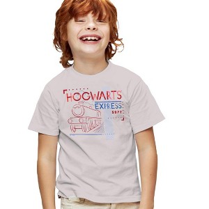 Boys' Harry Potter Hogwarts Express Line Drawing T-Shirt - 1 of 4