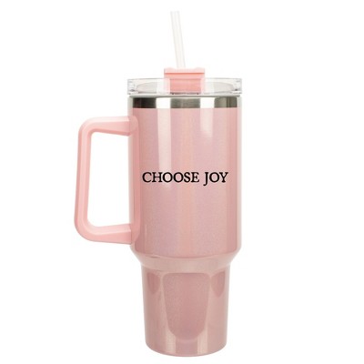 100 North Choose Joy He Fills You With Kindness Wrap-Around 40 Oz. Stainless Steel Water Bottle Coffee Mug, Spill & Leak Resistant, Travel Tumbler