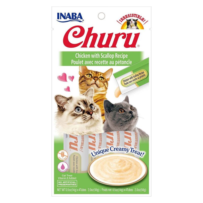 Inaba Churu Grain Free Food Topper Chicken Recipe Cat Treat  - 2oz, 4 of 6