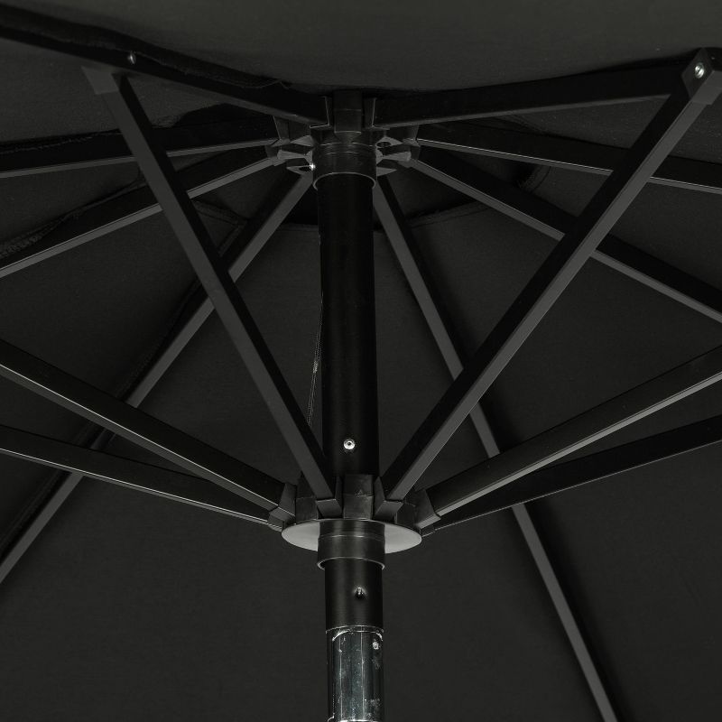 9&#39; x 9&#39; Mirage II Market Patio Umbrella with Auto-Tilt Black - Island Umbrella, 5 of 10