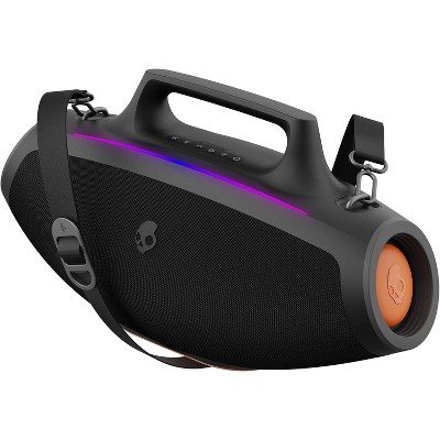 Skullcandy Barrel Bluetooth Boombox Speaker – Water-Resistant Portable Speaker, with LED Lightshow Mode, 12 Hour Battery, Multi-Link