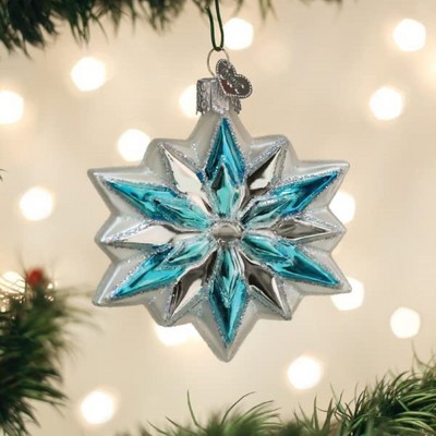 Handcrafted Glass Snowflake Christmas Tree Ornament