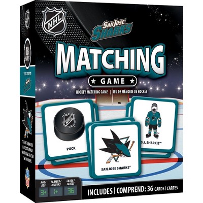 MasterPieces Officially Licensed NHL San Jose Sharks Matching Game for Kids  and Families