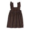 Organic Ruffle Corduroy Dress - Dark Brown - 2 of 4