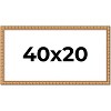 PosterPalooza | 40x20 Modern Bamboo Picture Frame, UV Acrylic, 5 Finishes - 2 of 4