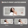 Bathroom Mirror with Lights – Dimmable Anti-Fog Vanity Mirror (Backlit + Front Lit, Shatter-Proof, Horizontal/Vertical, 1-Pack) - 2 of 4