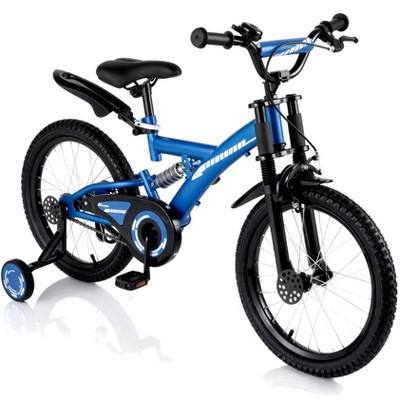 SUGIFT 18 Inch Kids Bike for Boys & Girls – Beginner Bicycle with Training Wheels, Kickstand, Adjustable Seat, Coaster Brake & Handbrake