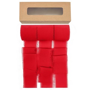 Wrapables 1.5 In x 21 Yd Fringe Chiffon Ribbons (3pcs) - 1 of 4